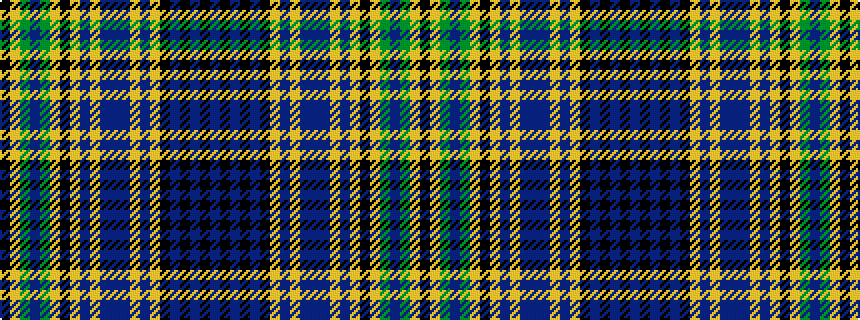 idealised woven sample of pattern BKBKBKYBYBBBYBYKYGBGYK