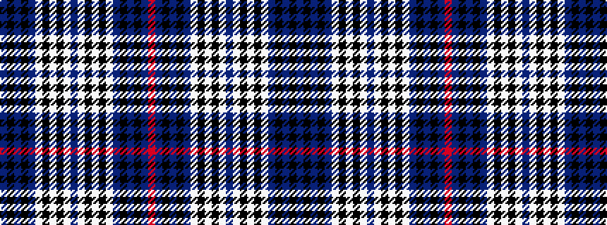 idealised woven sample of pattern BKBKBWKWKWBWKWKWBKBKBR