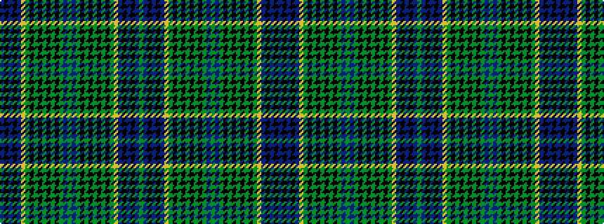 idealised woven sample of pattern BKBKBYGKGKGKGKGBGBGKGKGKGKGYBKBKBG