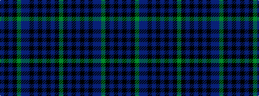 idealised woven sample of pattern BKBKGBBKBKBKBKG