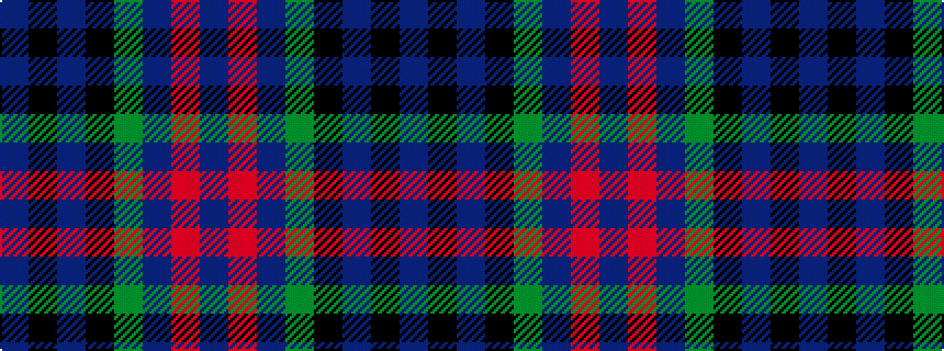 idealised woven sample of pattern BKBKGBRB