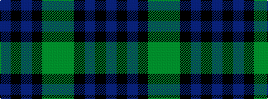 idealised woven sample of pattern BKBKGG