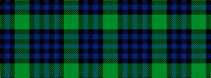 idealised woven sample of pattern BKBKGGGKBK