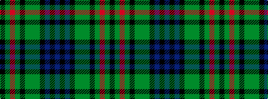 idealised woven sample of pattern BKBKGGGKGRGK