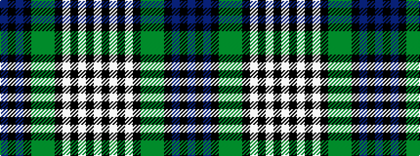 idealised woven sample of pattern BKBKGGGKWKWKW