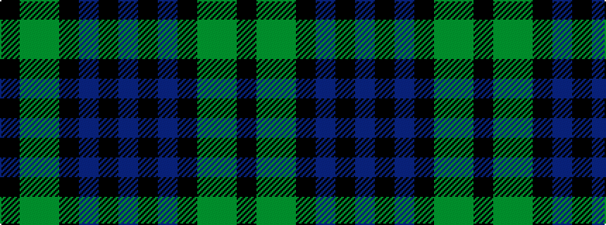 idealised woven sample of pattern BKBKGGK
