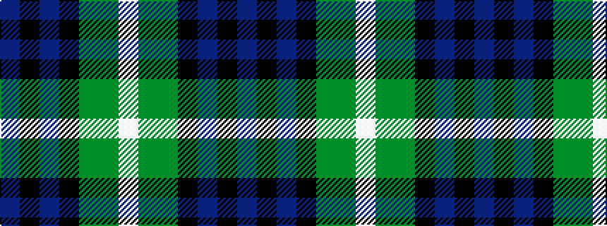 idealised woven sample of pattern BKBKGGW