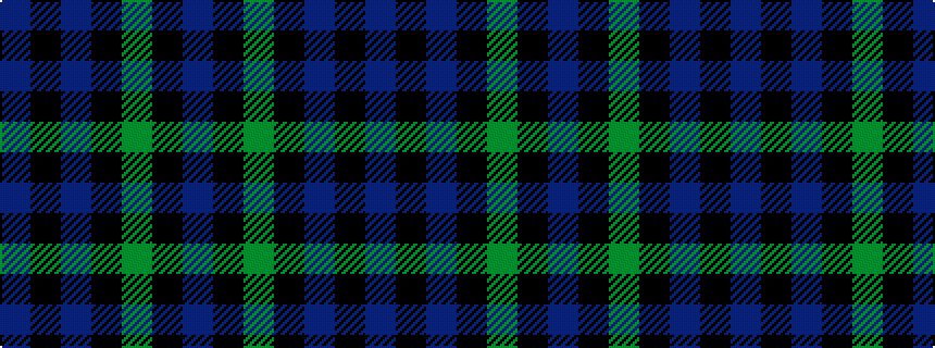idealised woven sample of pattern BKBKGKB