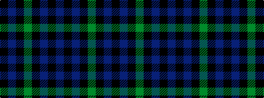 idealised woven sample of pattern BKBKGKBK