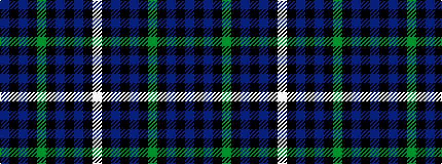 idealised woven sample of pattern BKBKGKBKBKW
