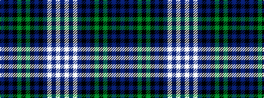 idealised woven sample of pattern BKBKGKGKBKBWBWB