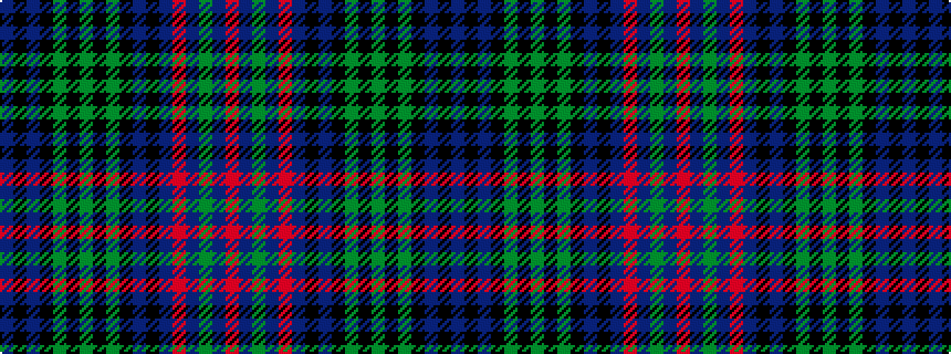 idealised woven sample of pattern BKBKGKGKGKBKBRBGBR