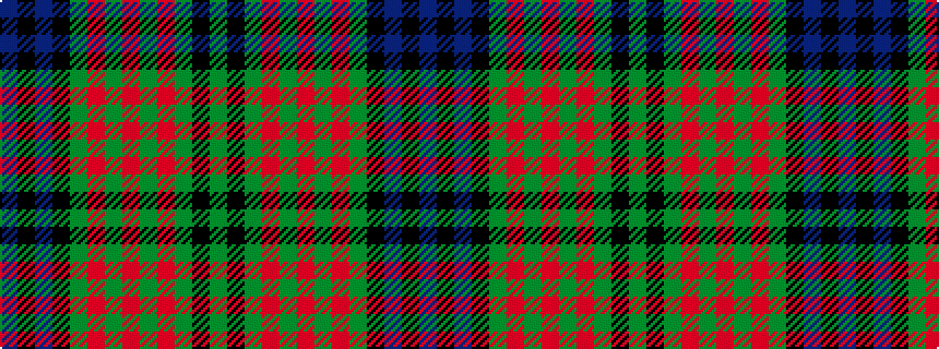 idealised woven sample of pattern BKBKGRGRGRGKG