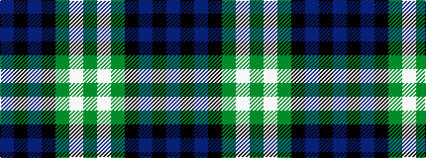 idealised woven sample of pattern BKBKGWG
