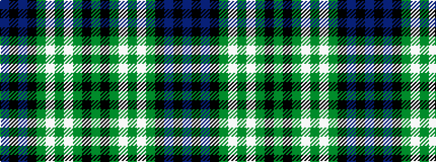 idealised woven sample of pattern BKBKGWGWGKG
