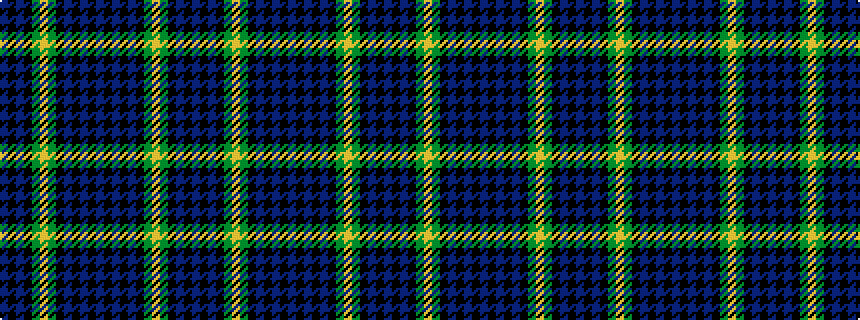 idealised woven sample of pattern BKBKGYGKBKBKBKBKBKGYGKBKB