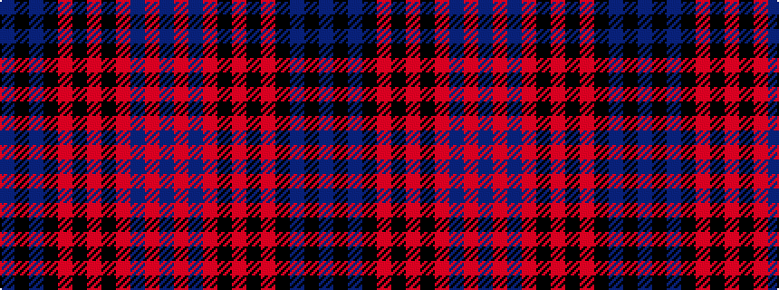 idealised woven sample of pattern BKBKRKRKRBRB