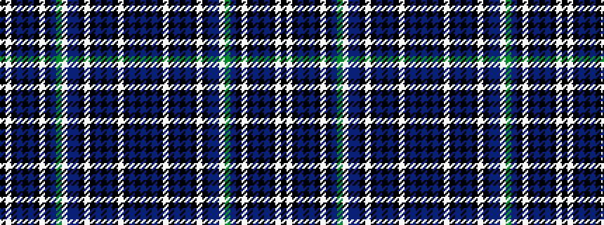 idealised woven sample of pattern BKBKWKBKBKWKBBWGBKWKBKBKWK