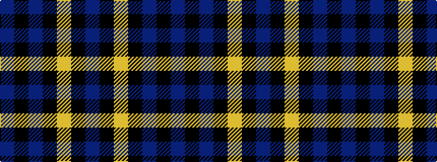 idealised woven sample of pattern BKBKYKB