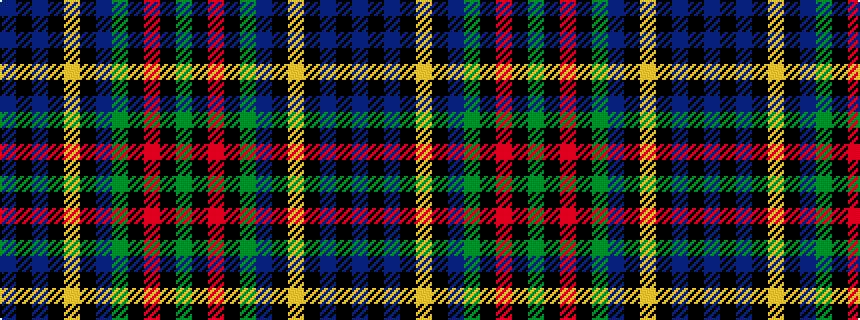 idealised woven sample of pattern BKBKYKBGKRKG