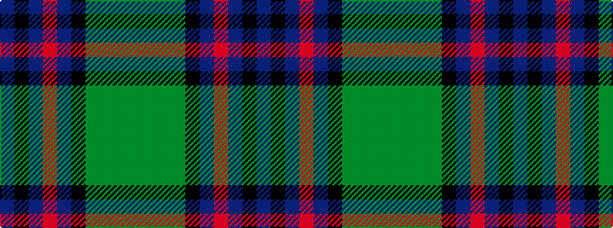 idealised woven sample of pattern BKBRBKGGGG
