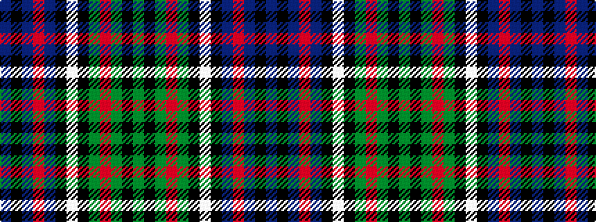 idealised woven sample of pattern BKBRBKWKGRGKG