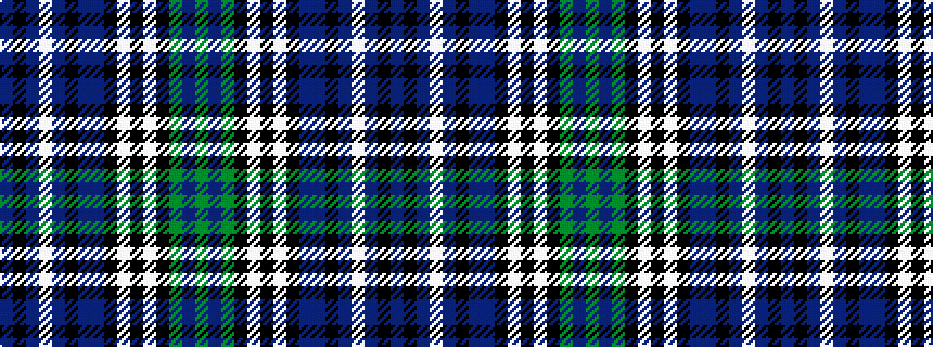 idealised woven sample of pattern BKBWBKBBKWKWKGBG