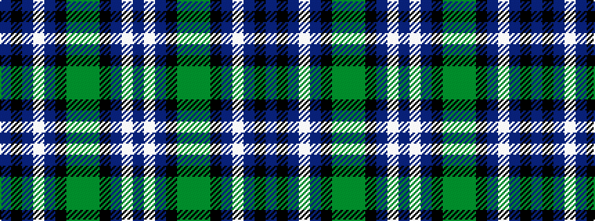 idealised woven sample of pattern BKBWBKGGGKBWB