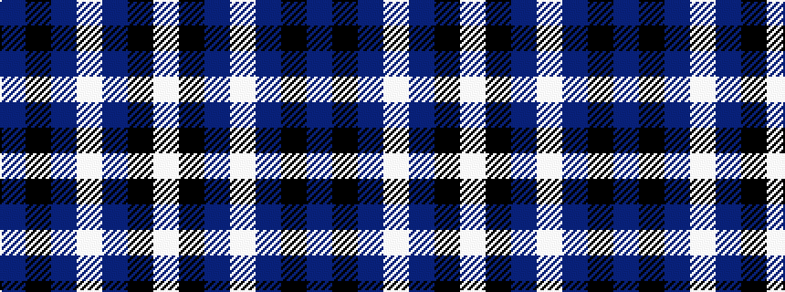 idealised woven sample of pattern BKBWBKW