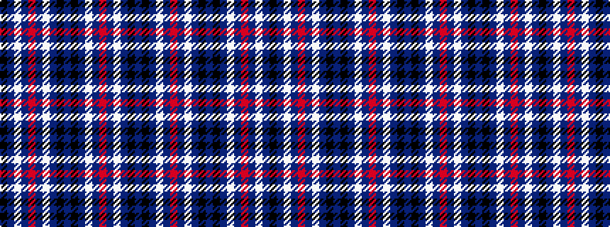 idealised woven sample of pattern BKBWBRBWBKBKBWBRBWBK