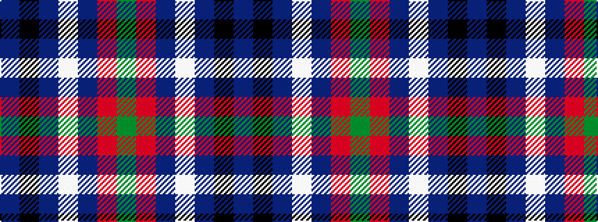 idealised woven sample of pattern BKBWBRG
