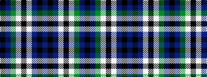 idealised woven sample of pattern BKBWKWGBK