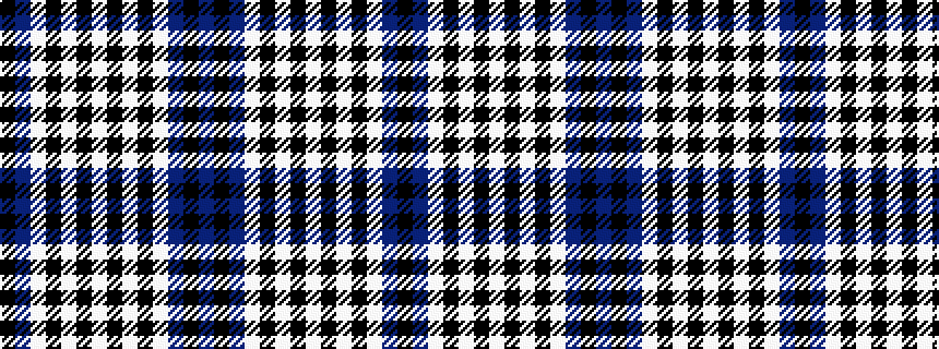 idealised woven sample of pattern BKBWKWKWKWKWBK