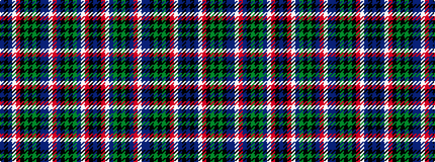 idealised woven sample of pattern BKBWRKGKGKBBWRBKGKGBWRKB