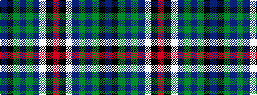 idealised woven sample of pattern BKGBGBWKR