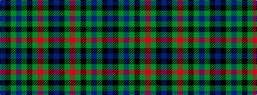 idealised woven sample of pattern BKGBGKGRGKB