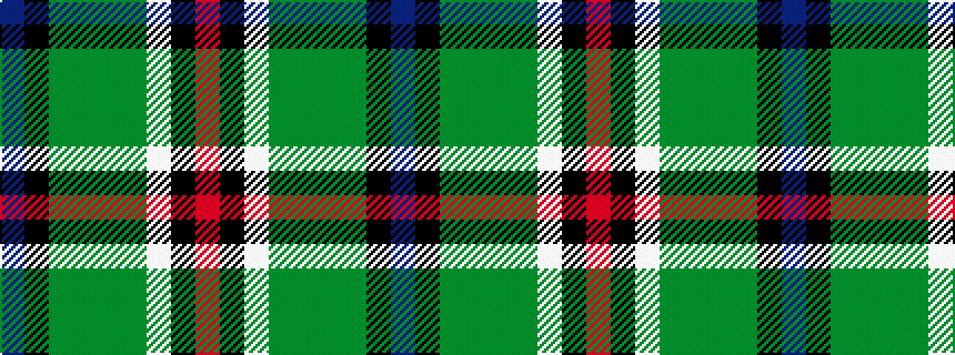 idealised woven sample of pattern BKGGGGWKR