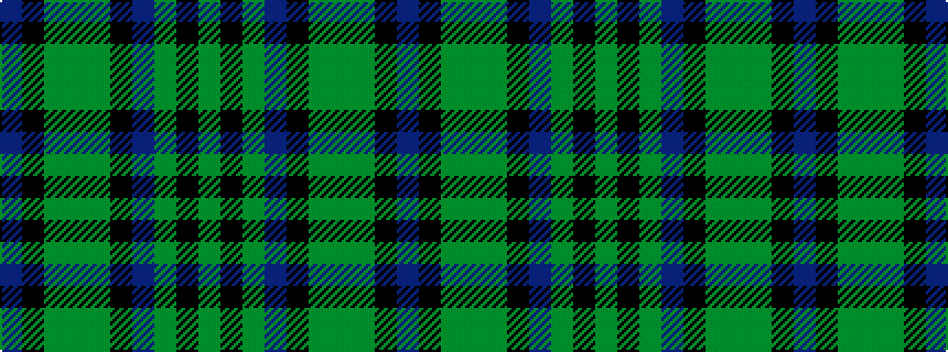 idealised woven sample of pattern BKGGGKBGKG