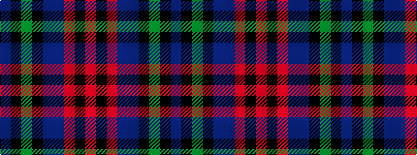 idealised woven sample of pattern BKGKBBRKR