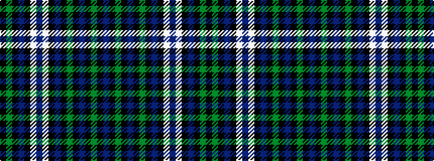 idealised woven sample of pattern BKGKBKGKBKWBWKBKGK