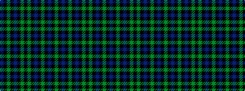 idealised woven sample of pattern BKGKBKGKGKBKGKBKG
