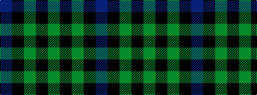 idealised woven sample of pattern BKGKG