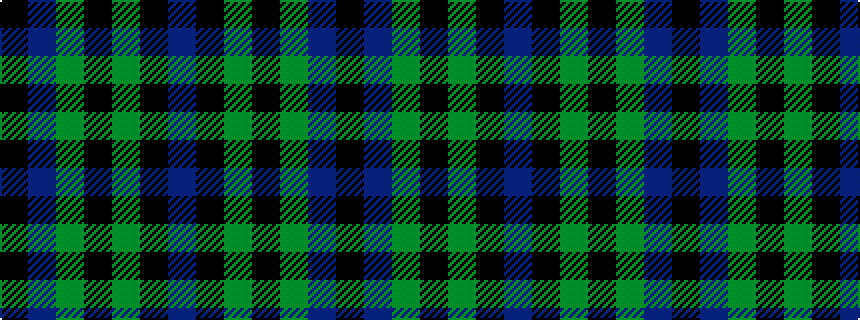 idealised woven sample of pattern BKGKGBK