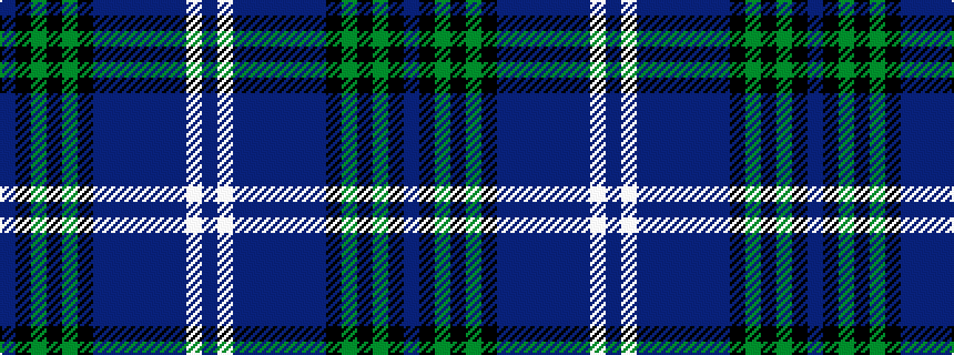 idealised woven sample of pattern BKGKGKBBBBBBWB