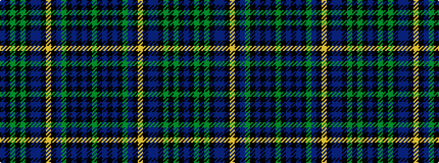 idealised woven sample of pattern BKGKGKBBKYKBGKBKBKG