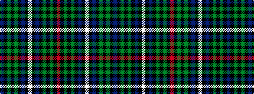 idealised woven sample of pattern BKGKGKBKWKBKGKGKR