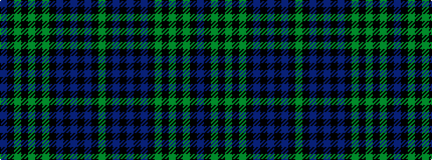 idealised woven sample of pattern BKGKGKGKBKBKBKG