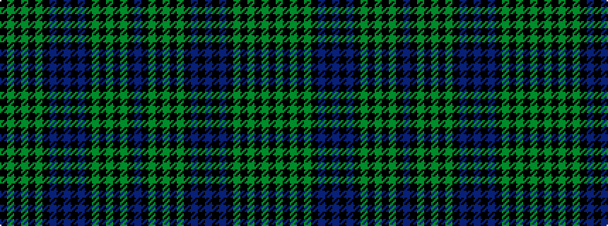 idealised woven sample of pattern BKGKGKGKBKBKBKGKGKGK