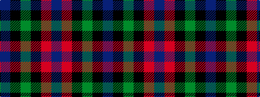 idealised woven sample of pattern BKGKRB