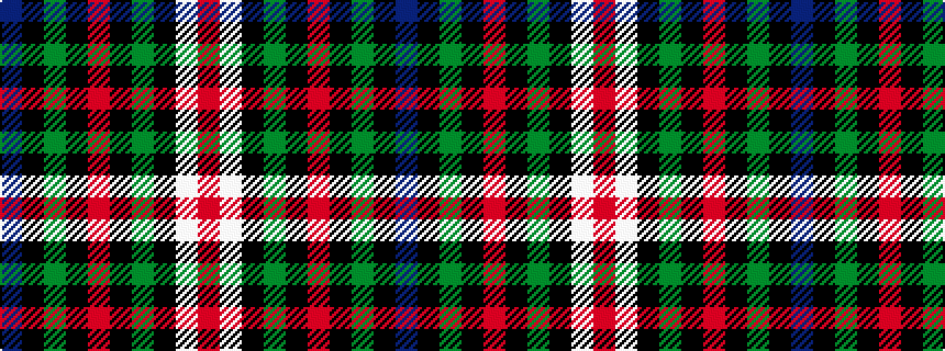 idealised woven sample of pattern BKGKRKGKWR